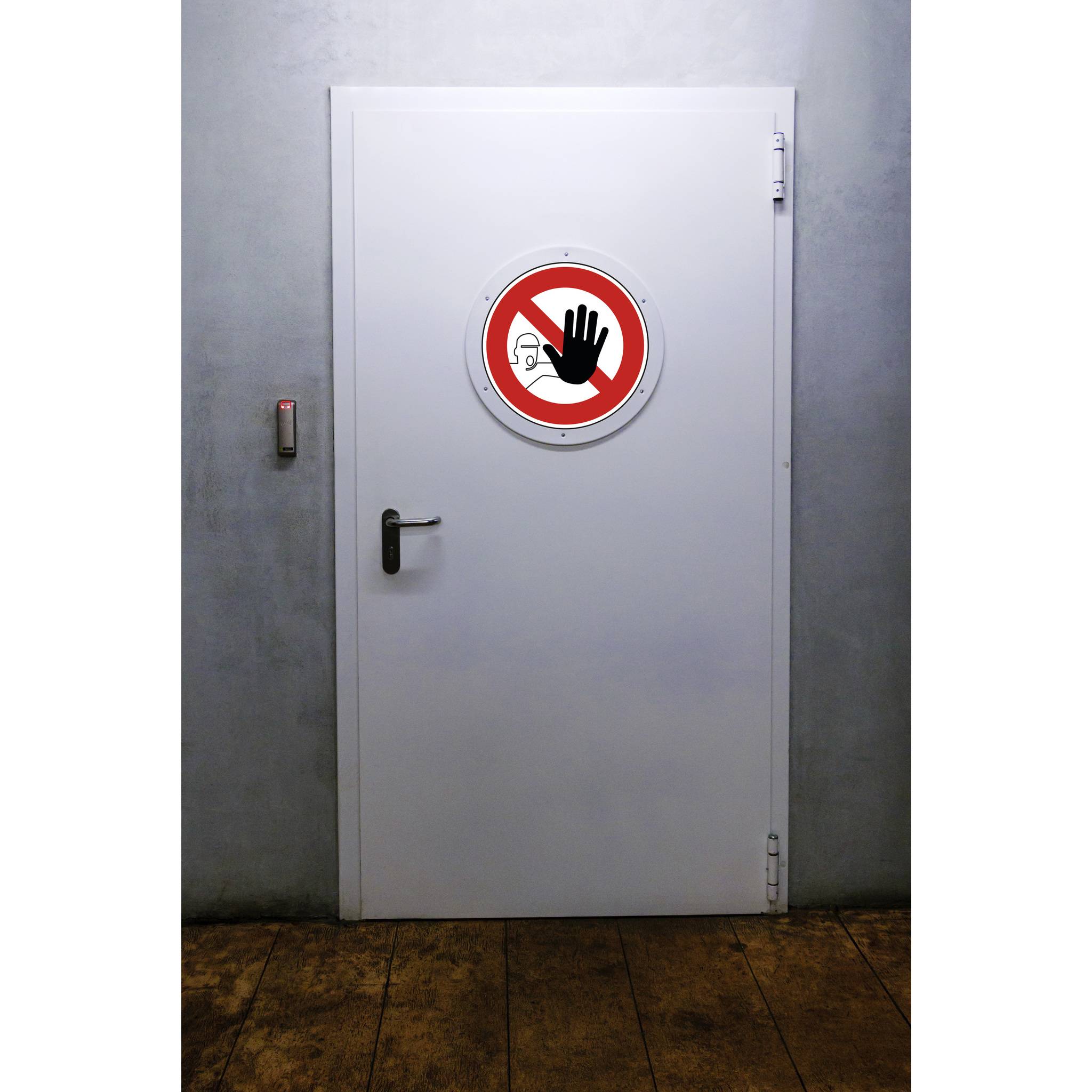 Exacompta Hinweisschild Zutritt verboten PVC selbstklebend 20 cm Rot 67013E