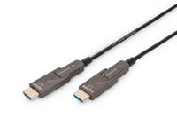 DIGITUS - 4K - HDMI AOC Hybrid Glasfaserkabel mit 30m abnehmbaren Stecker