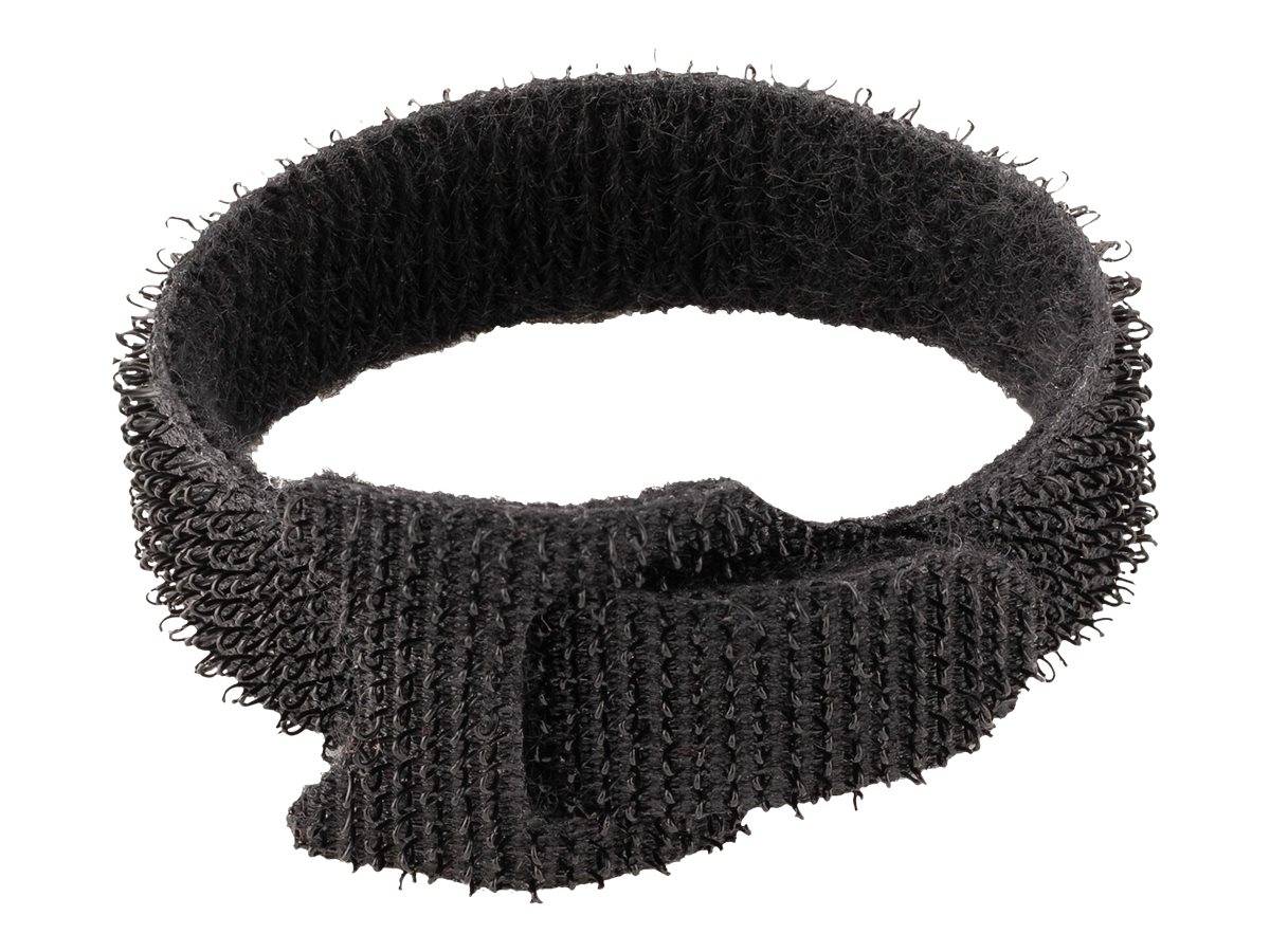 StarTech.com 6in Hook and Loop Cable Ties, 50 Pack, Black, Reusable Cable Straps, Adjustable and Flexible, Cord Organize