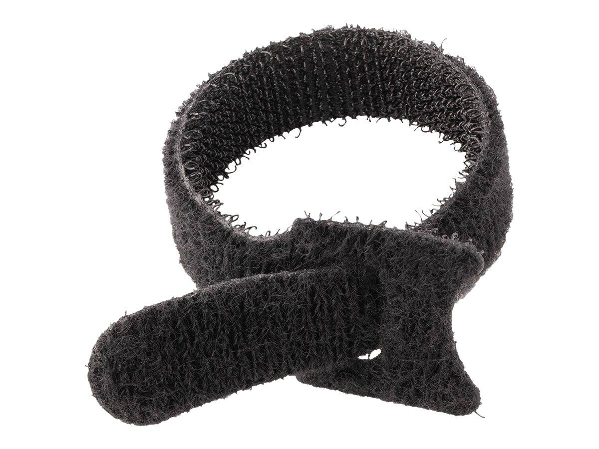 StarTech.com 6in Hook and Loop Cable Ties, 50 Pack, Black, Reusable Cable Straps, Adjustable and Flexible, Cord Organize