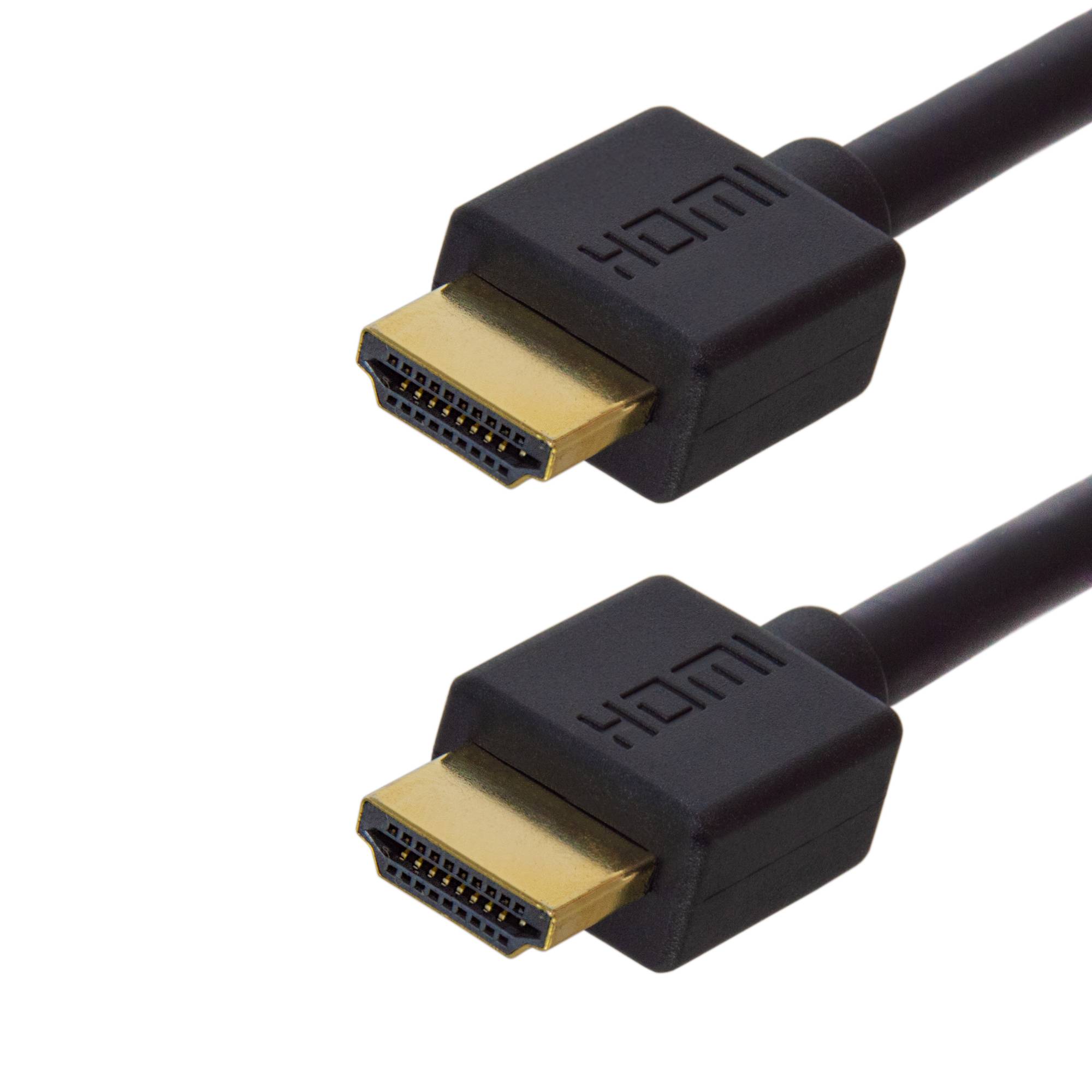 PremiumX HDMI-Kabel 1,5 m schwarz vergoldeter Stecker HD 4K
