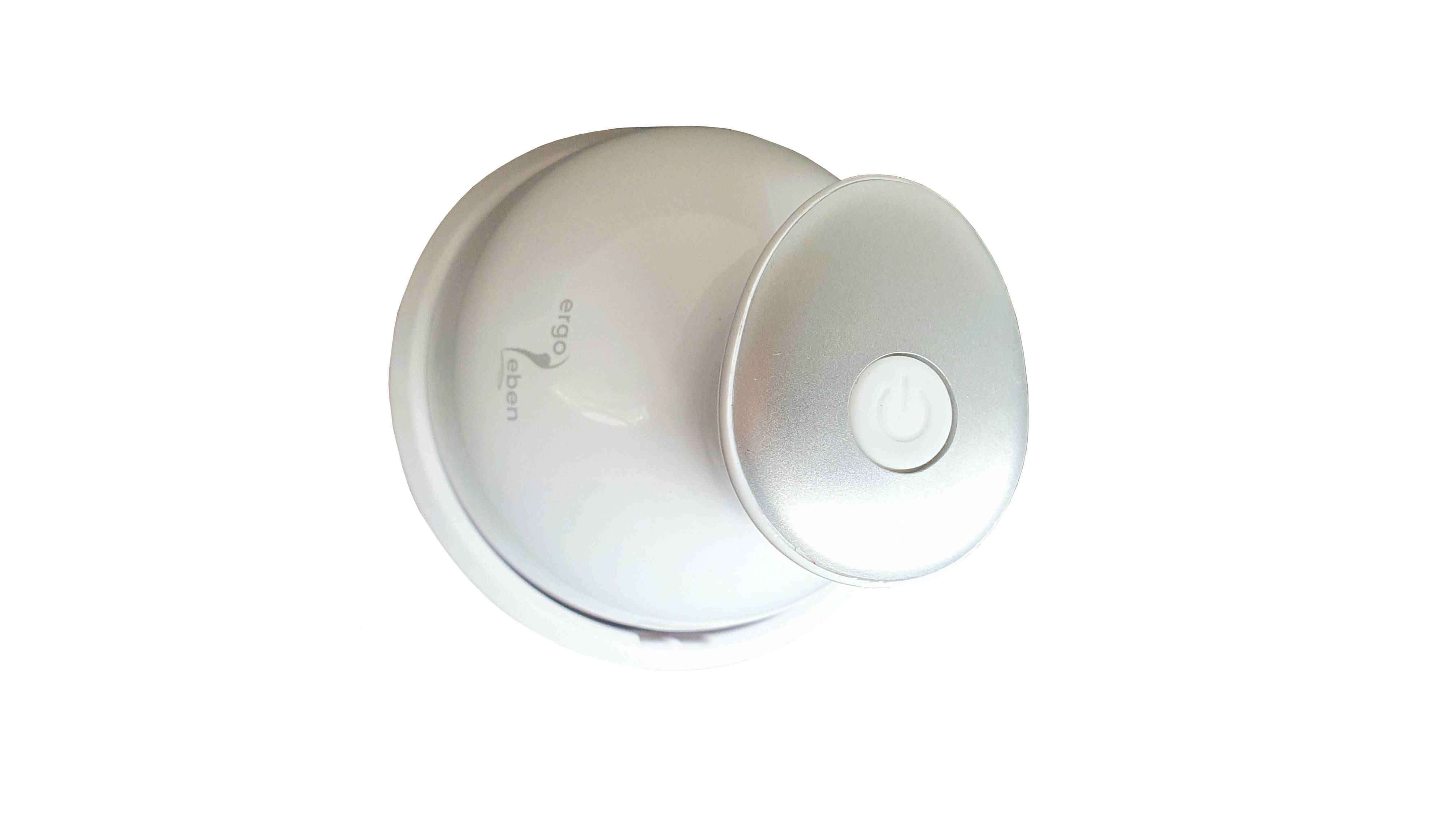 ERGOLEBEN elektrisches Kopfmassagegerät weiss | kabellos wiederaufladbar spritzwassergeschützt | Kopfhaut Massage für Entspannung Wellness weniger