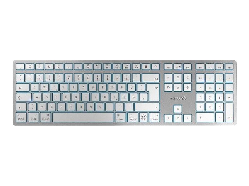 Cherry KW 9100 SLIM - Tastatur - kabellos - 2.4 GHz, Bluetooth 4.0 - QWERTY - US