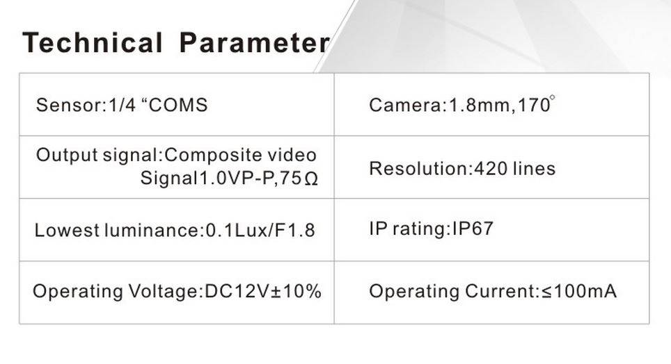 Für Volkswagen Lavida Rückfahrkamera Kennzeichenleuchte Abstandsanzeige