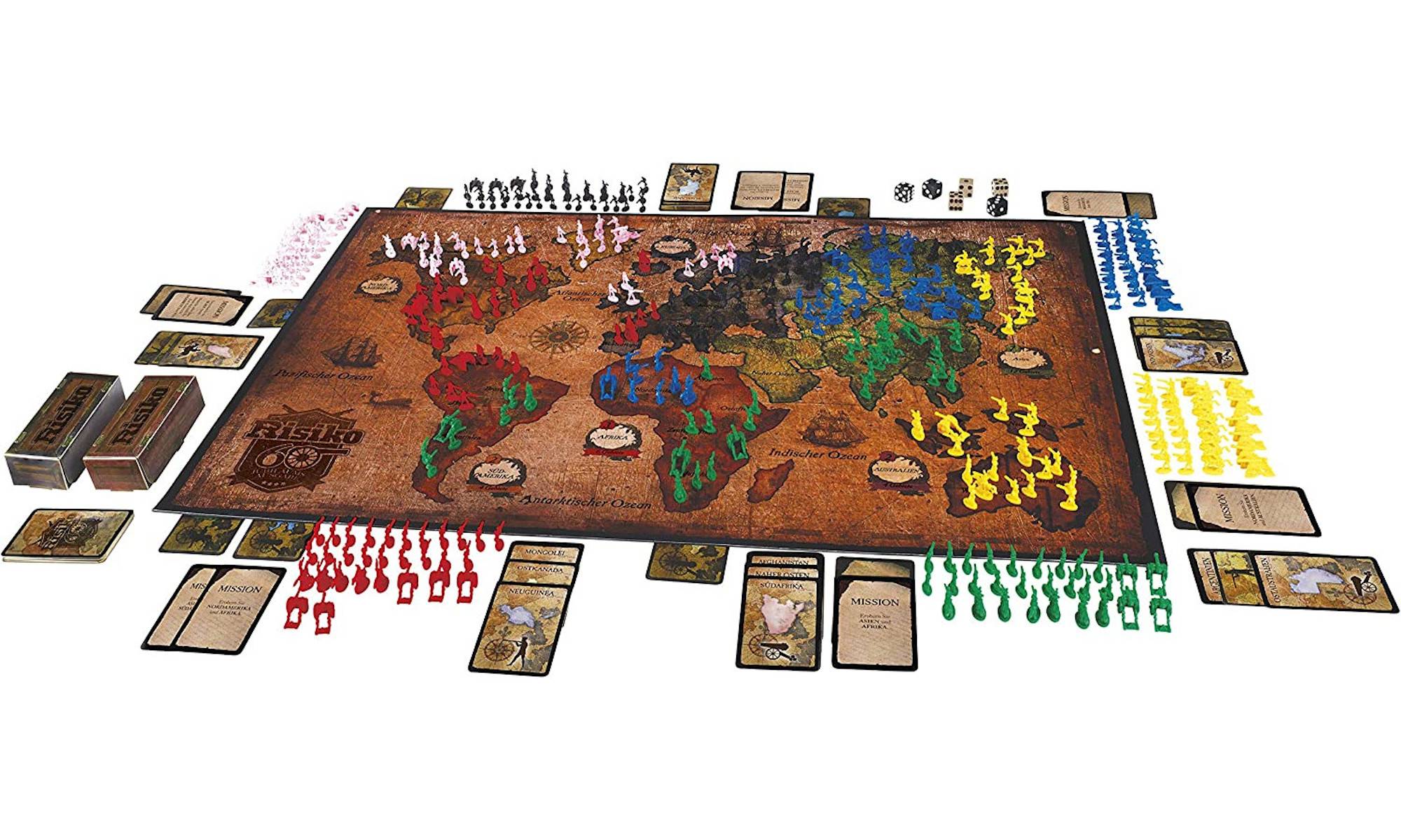 Hasbro - Risiko - 60 Jahre Jubiläums-Ausgabe Brettspiel Gesellschaftsspiel Strategiespiel