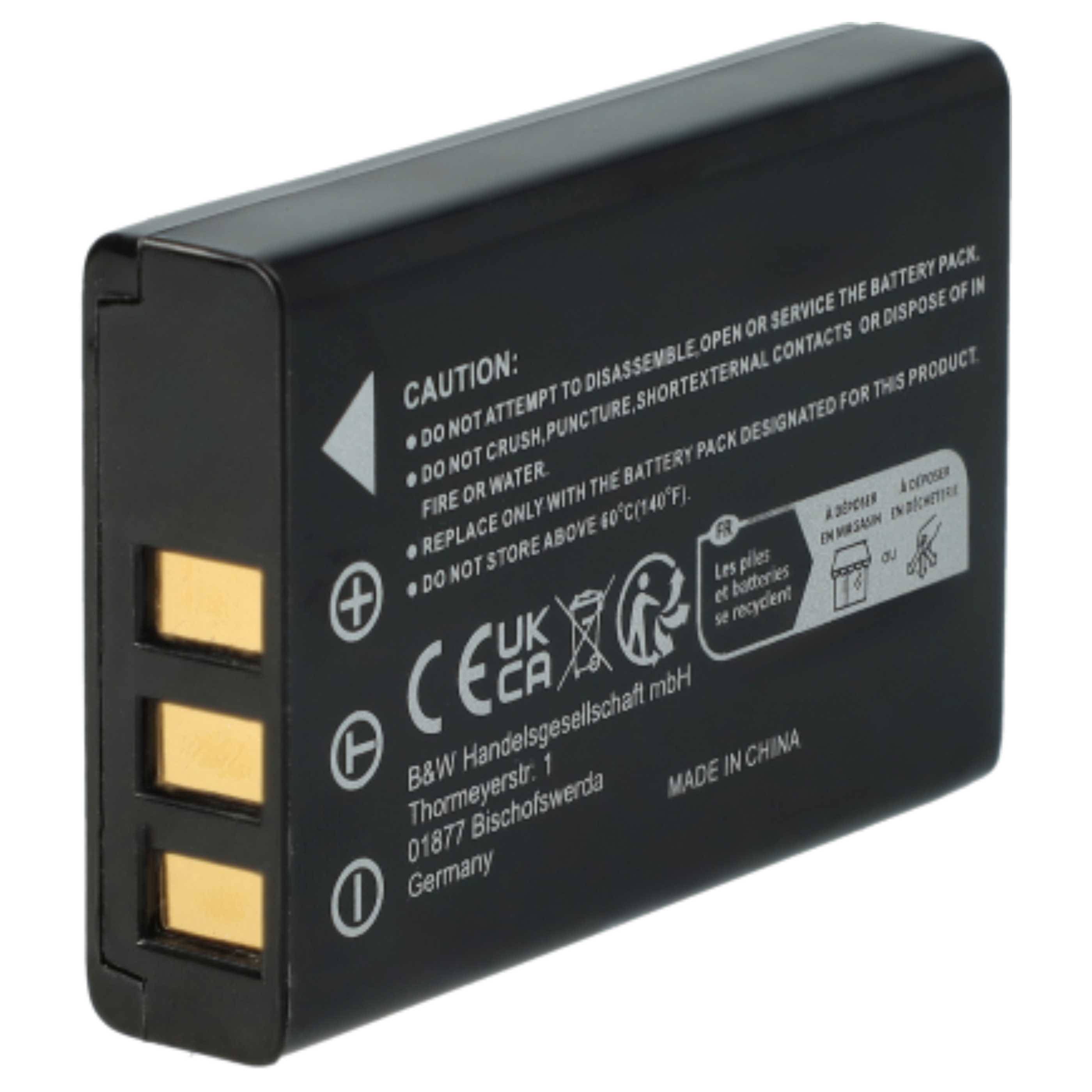 EXTENSILO 3x Akku Ersatz für Drift DRIFLLBAT | für Kamera (1800 mAh, 3,7 V, Li-Ion)