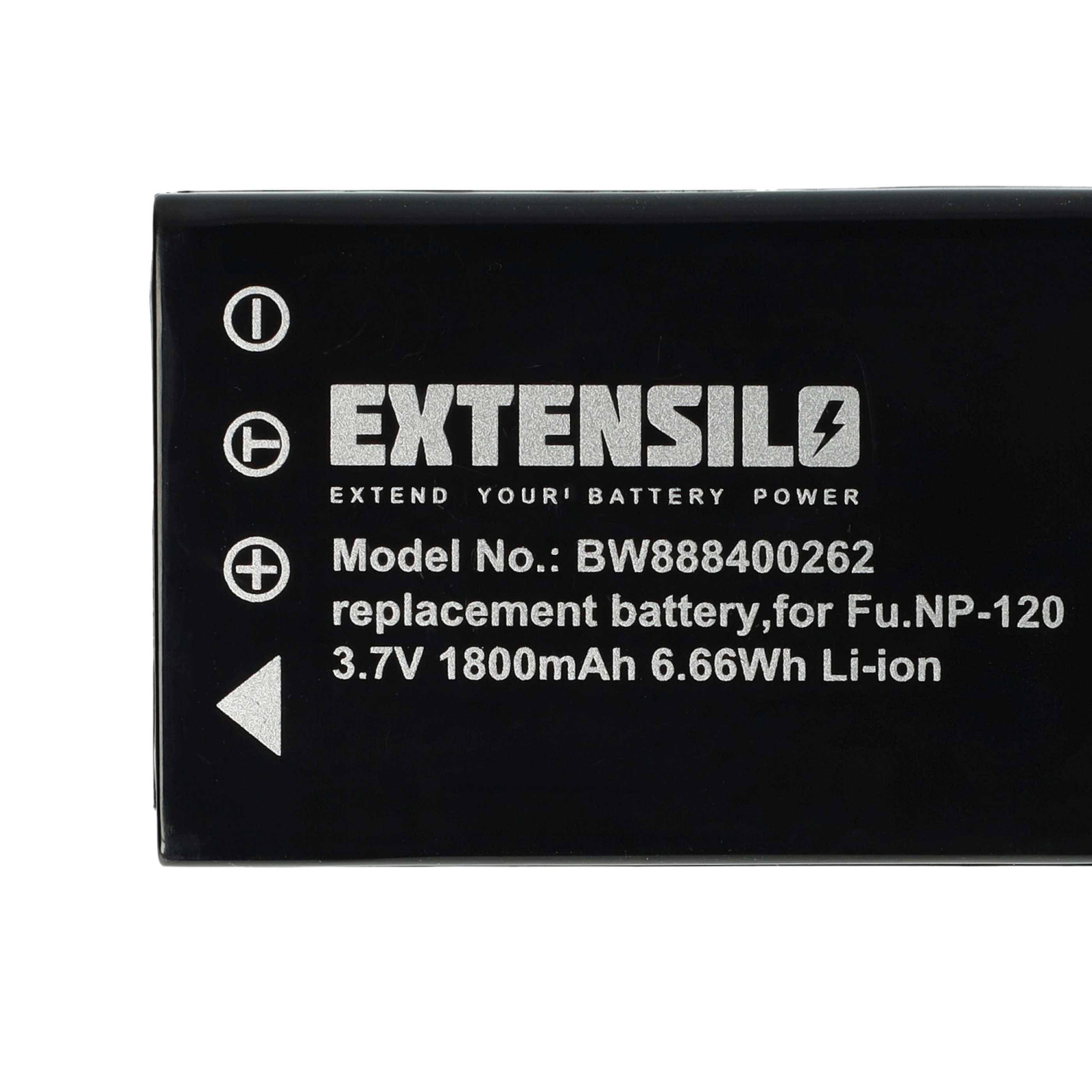 EXTENSILO 3x Akku kompatibel mit Sports Camera TM200, HT200 Kamera (1800 mAh, 3,7 V, Li-Ion)