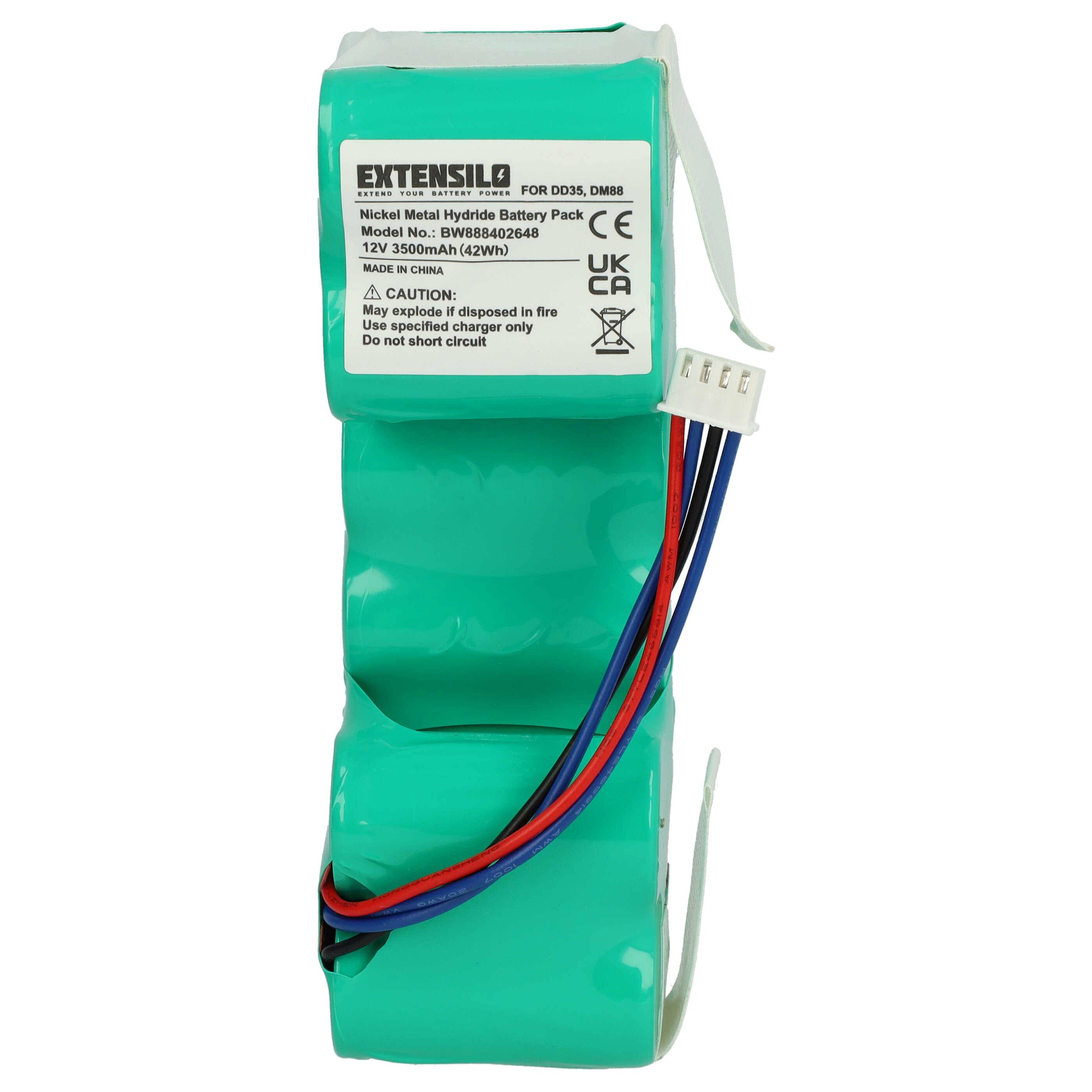 EXTENSILO Akku Ersatz für iRobot 4720110 für Saugroboter (3500 mAh, 12 V, NiMH)