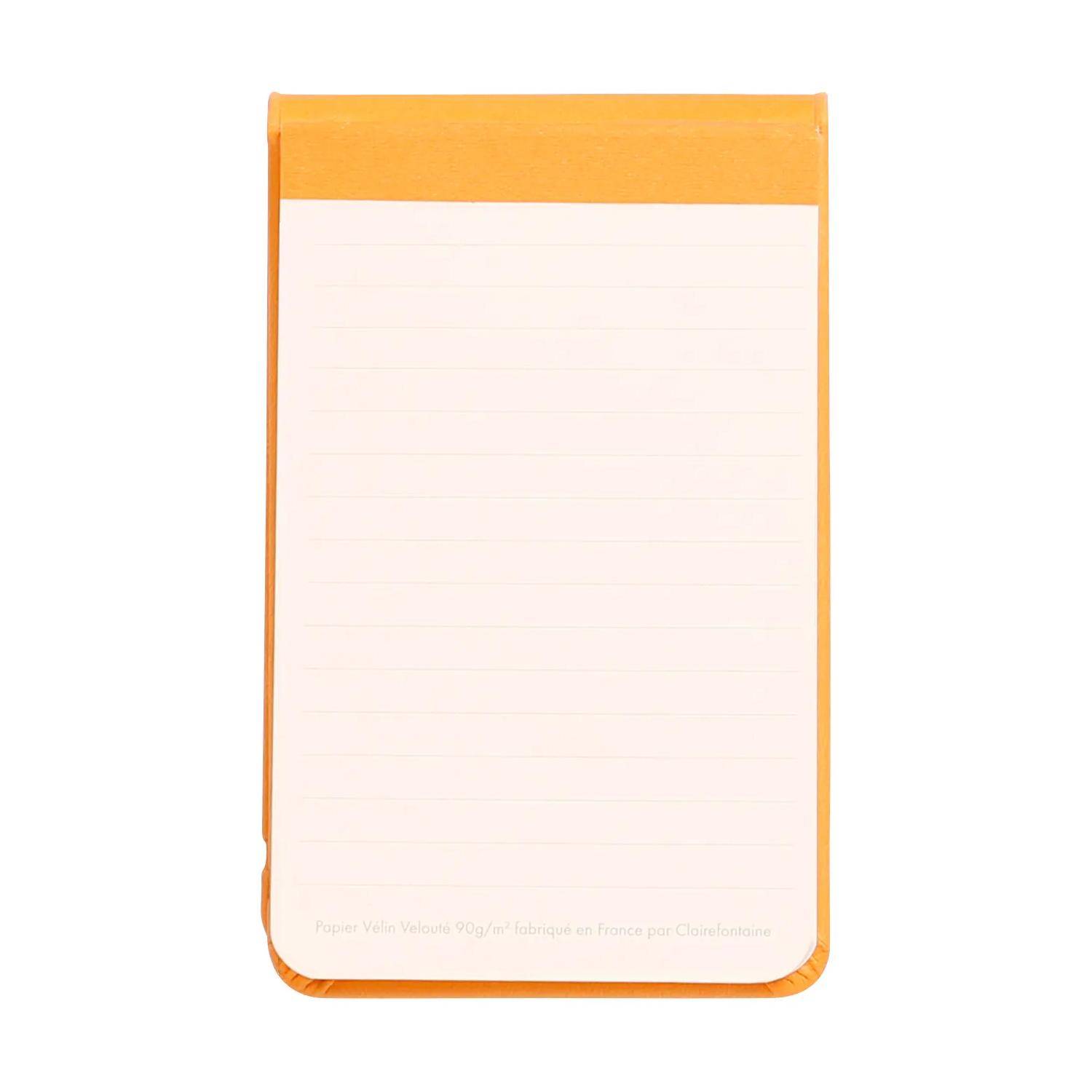 Rhodia Webnotepad 9x14 cm, 96 Bl liniert, mikroperforiert, 90g, Orange 118308C
