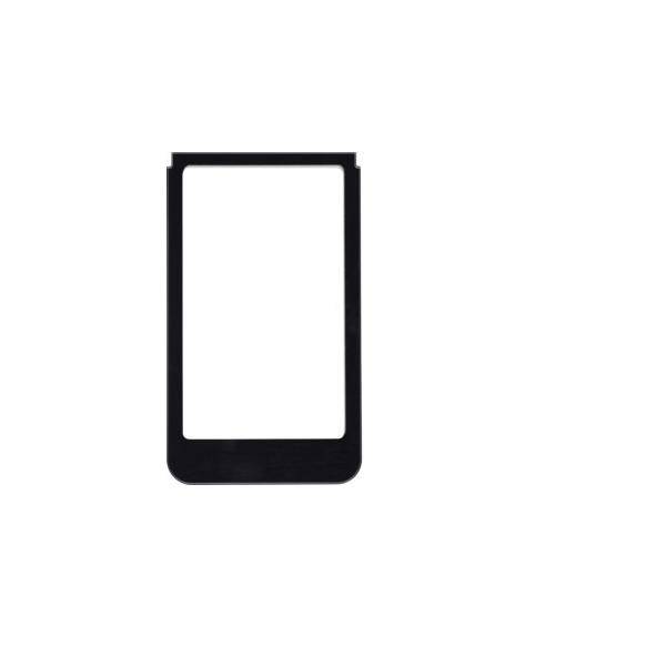 Berker Rahmen abgerundet sw Glas 13202116