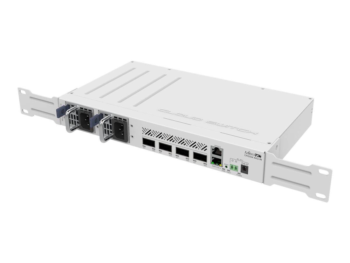 MikroTik CRS504-4XQ-IN - Switch - managed - 4 x 100 Gigabit QSFP28 - Desktop - a