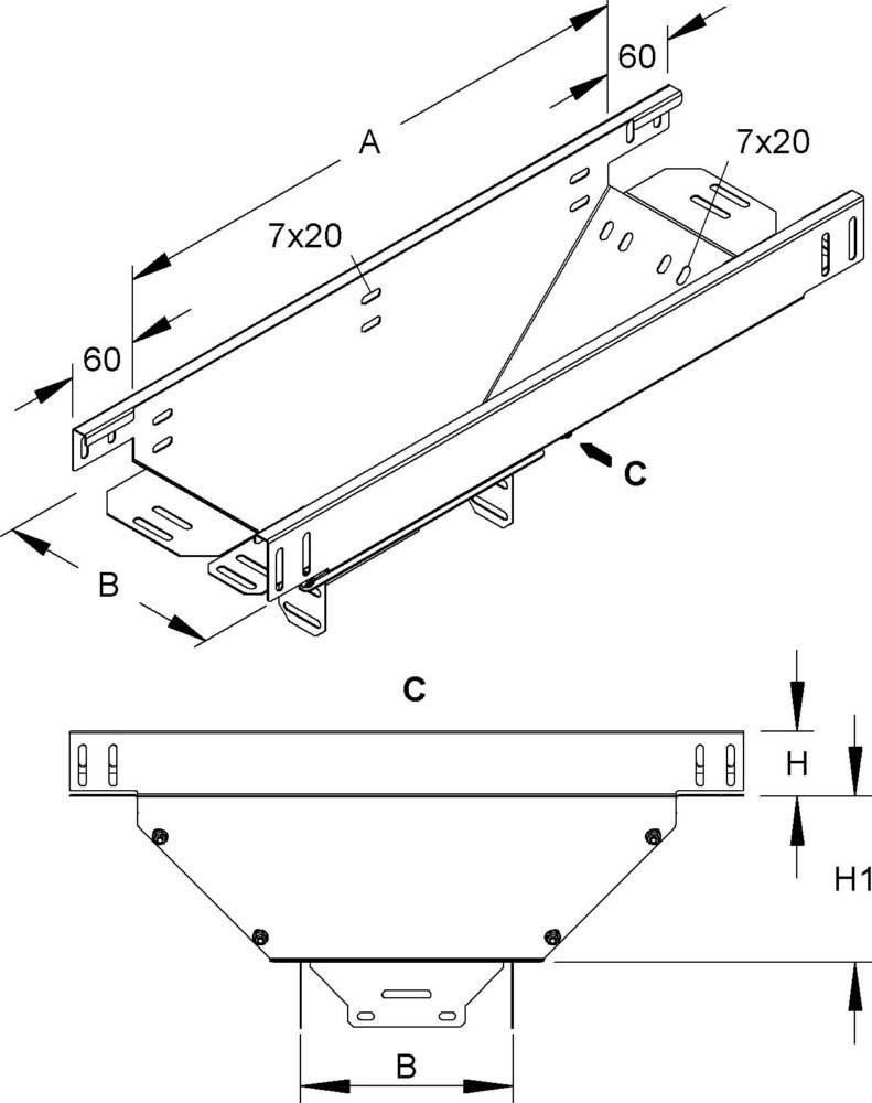 Niedax Abgangstrichter-Set RTL 60.400