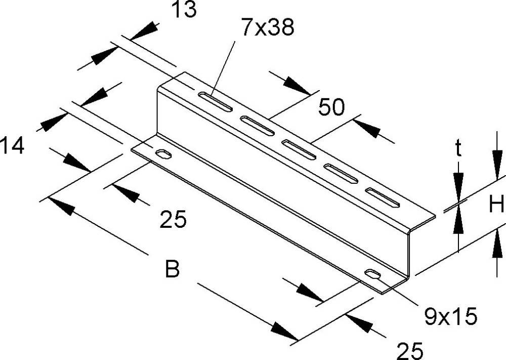 Niedax Distanzprofile RZP 50/400