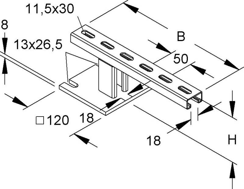 Niedax Bodenstütze RSSTA 100.100