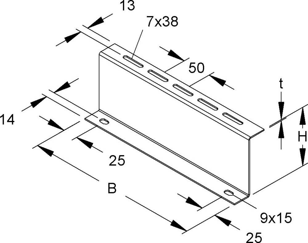 Niedax Distanzprofil RZP 100/050 S