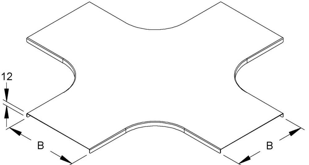 Niedax Deckel für Kreuzung RKSCD 300 S