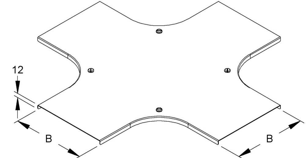 Niedax Deckel für Kreuzung RKSCDV 100 S