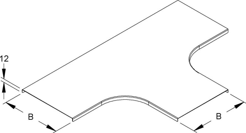Niedax Deckel für T-Stück RTSCD 600 S