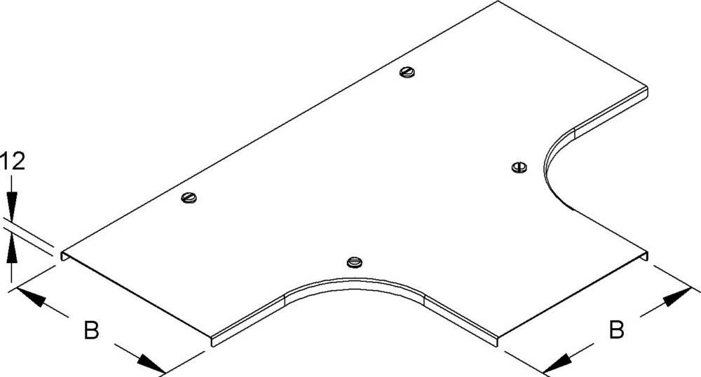 Niedax Deckel für T-Stück RTSCDV 600 S