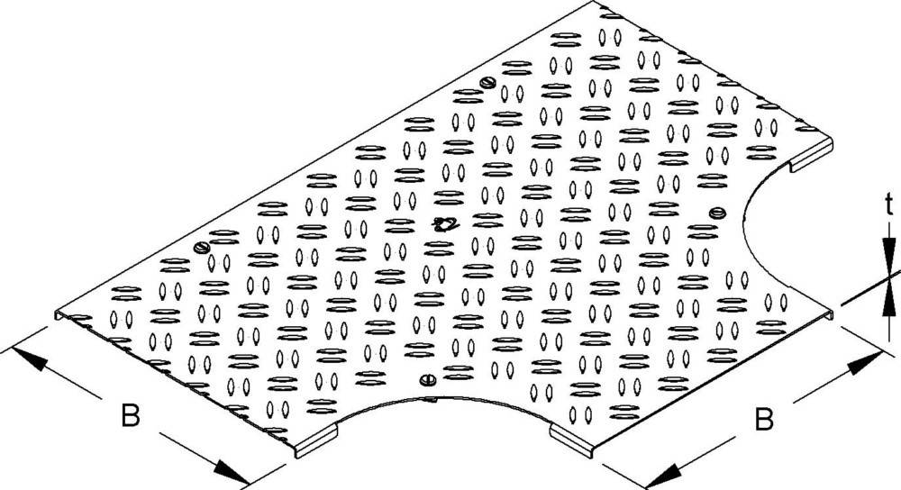 Niedax Deckel für T-Stück RTSDVRS 100-2.0 S