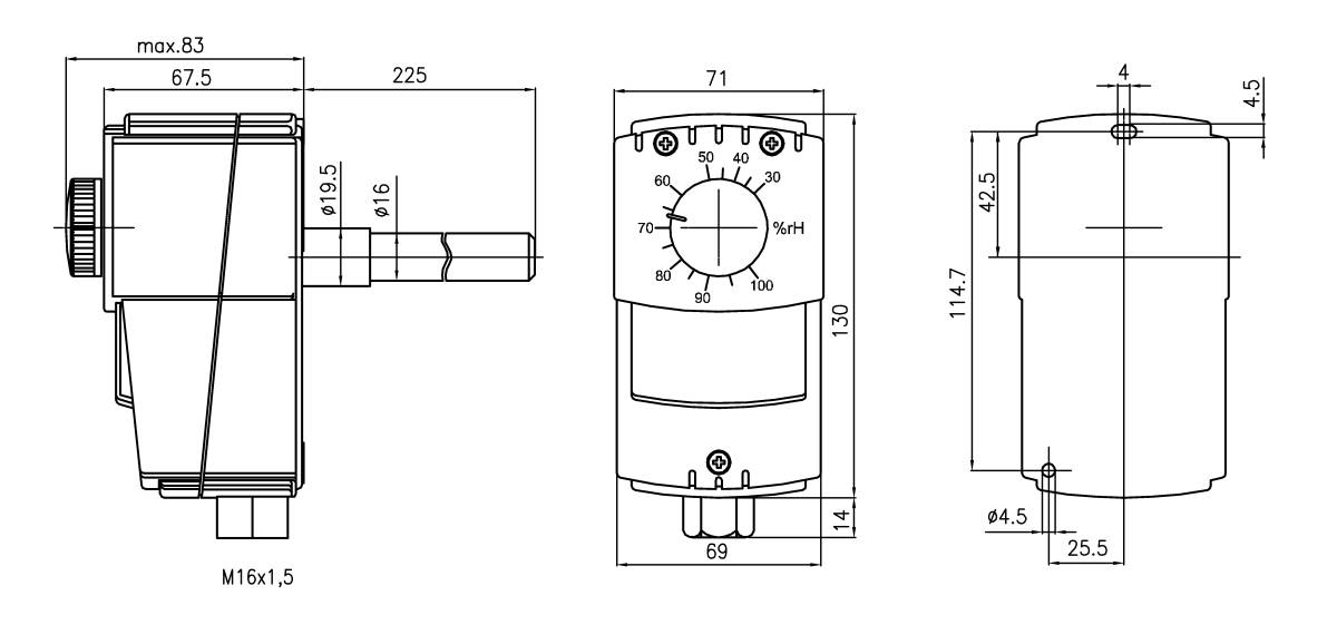 Alre-it Kanalhygrostat HI-1F