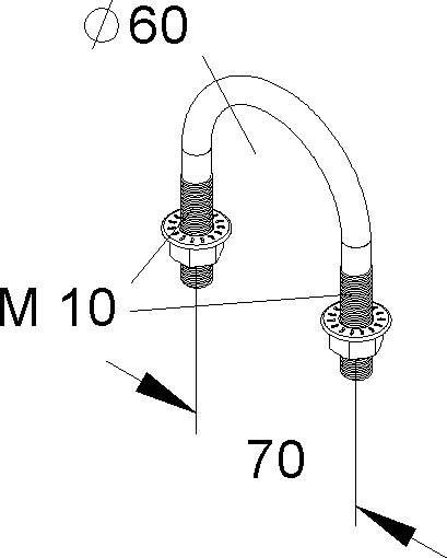 Niedax Rundstahlbügel MIRB 60 F