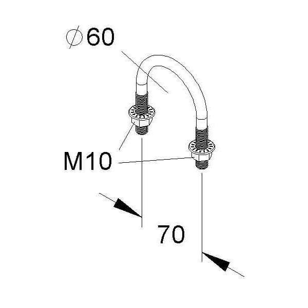Niedax Rundstahlbügel MIRB 60 E3