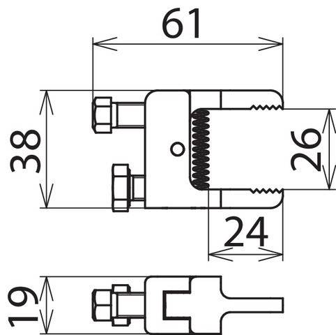 DEHN Kompaktklemme KKS M8 0 24 SK10