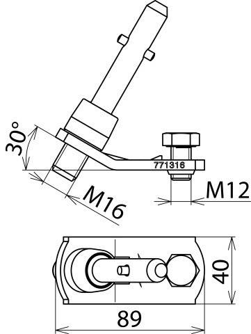 DEHN Phasenanschlussstück PAS EK SQ 16