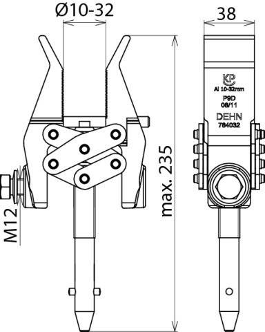 DEHN Phasenschraubklemme PSK 10 32 SQL