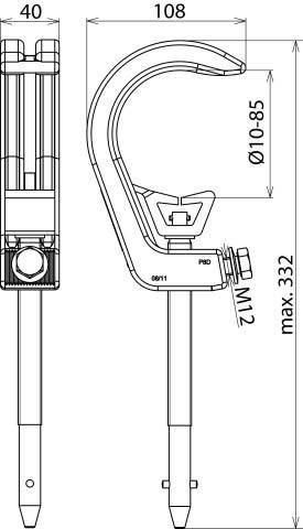 DEHN Phasenschraubklemme PSK 10 85 SQL