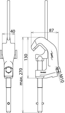 DEHN Leiter-Klemme LK 4 40 TS SQL