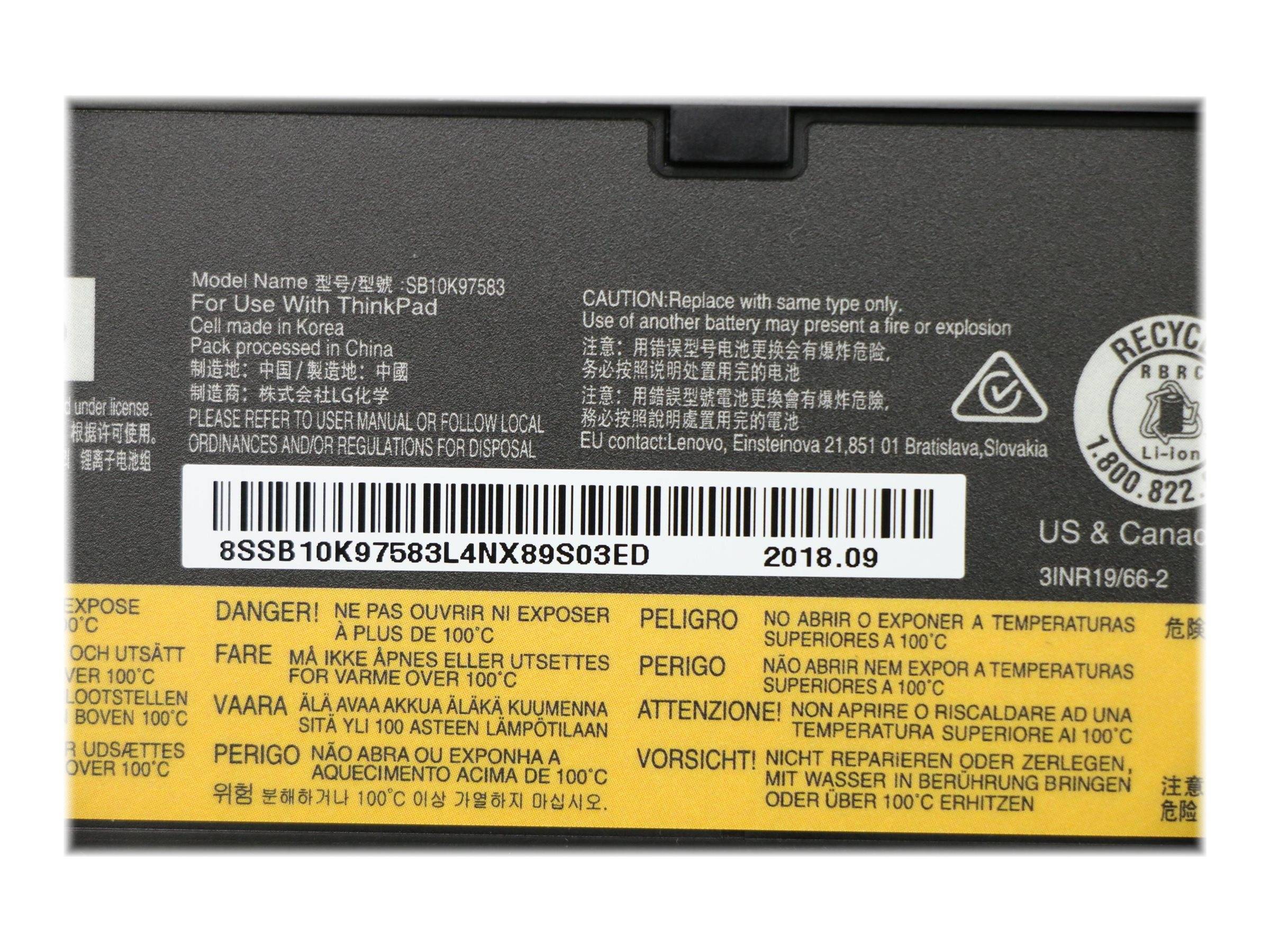 Lenovo - Laptop-Batterie - Lithium-Ionen - 6 Zellen