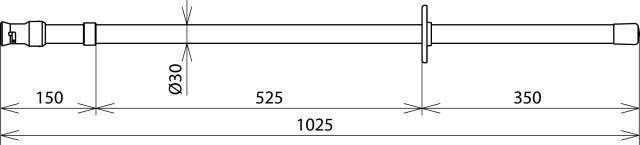 DEHN Isolierstange IS 36 SQ 1000