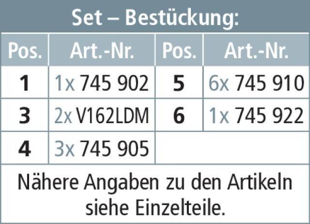 DEHN Erdungs-u.Kurzschließ-Set EKS VI 2F KVS KK