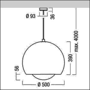 Zumtobel Group LED-Pendelleuchte SCON-S 500 #60510082