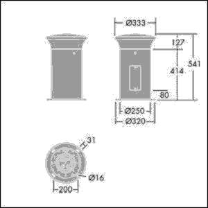 Thorn LED-Pollerleuchte ADELIEBW #96264265