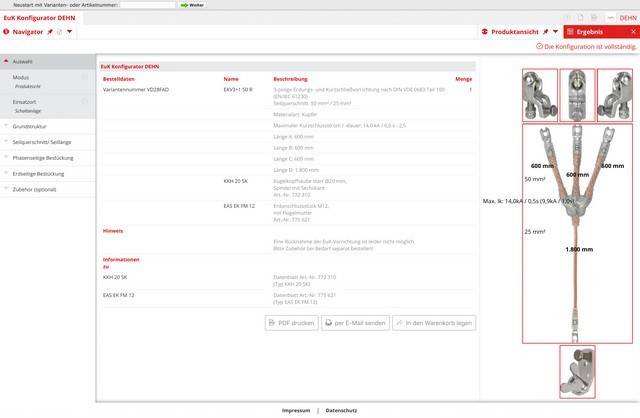 DEHN Erdungs-u. Kurzschließseil EKV3+1 120 R VTSY9XH