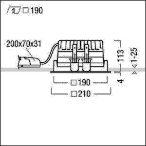 Zumtobel Group LED-Deckeneinbauleuchte PANOS EVO #60815944