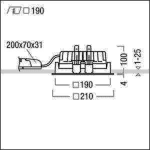 Zumtobel Group LED-Deckeneinbauleuchte PANOS EVO #60816123