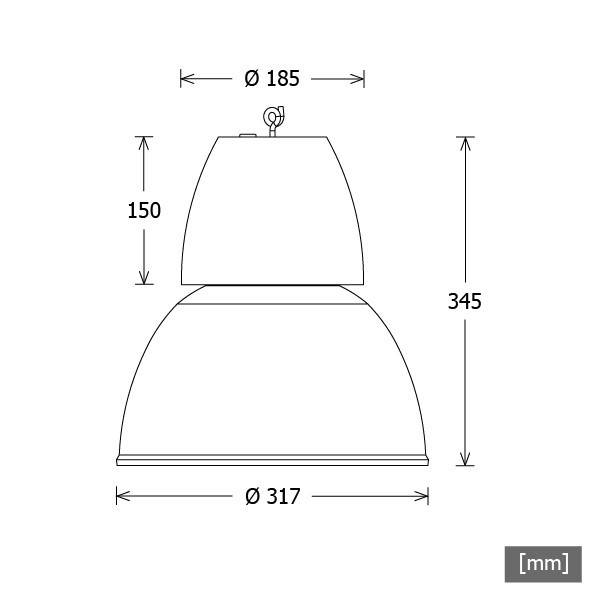 LTS Licht&Leuchten LED-Pendelleuchte CAPL 300.3040.55 si