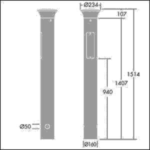 Thorn LED-Pollerleuchte ADELIEBS 1 #96273295