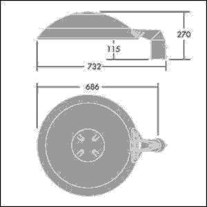 Thorn LED-Mastleuchte THOR L 48L #96643933