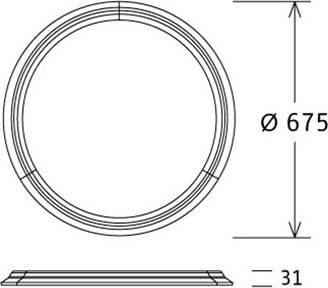 LTS Licht&Leuchten LED-Pendelleuchte APP 20.5030.1.1DA sw