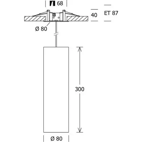 LTS Licht&Leuchten LED-Pendelleuchte FUZYP0801040251DA ws LTS Licht&Leuchten LED-Pendelleuchte FUZYP0801040251DA ws