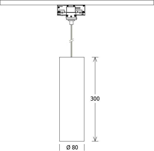 LTS Licht&Leuchten LED-Pendelleuchte FUZZY 080 #662754