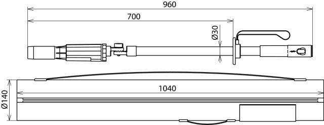 DEHN Abstands-Spannungsprüfer ASPS 110 420 L