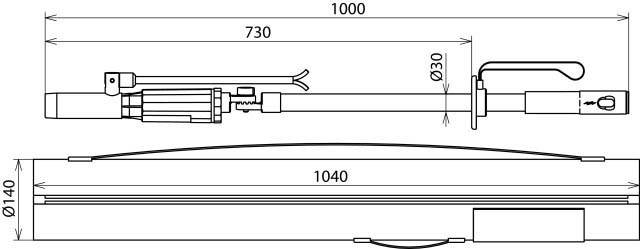 DEHN Abstands-Spannungsprüfer ASPS 110 420 S