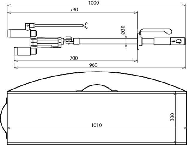 DEHN Abstands-Spannungsprüfer ASPS 110 420 S L