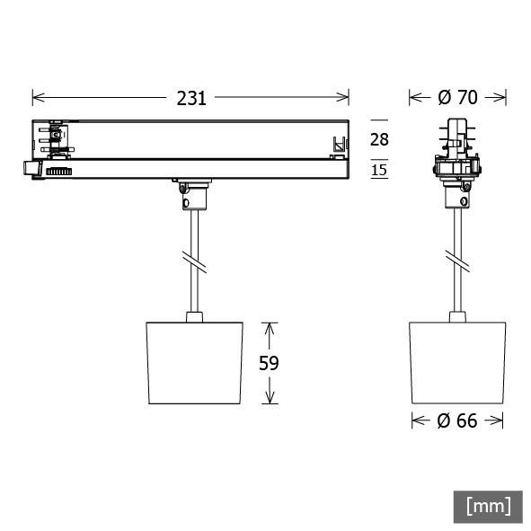 LTS Licht&Leuchten LED-Pendelleuchte ORYOP101.10.927.15ws